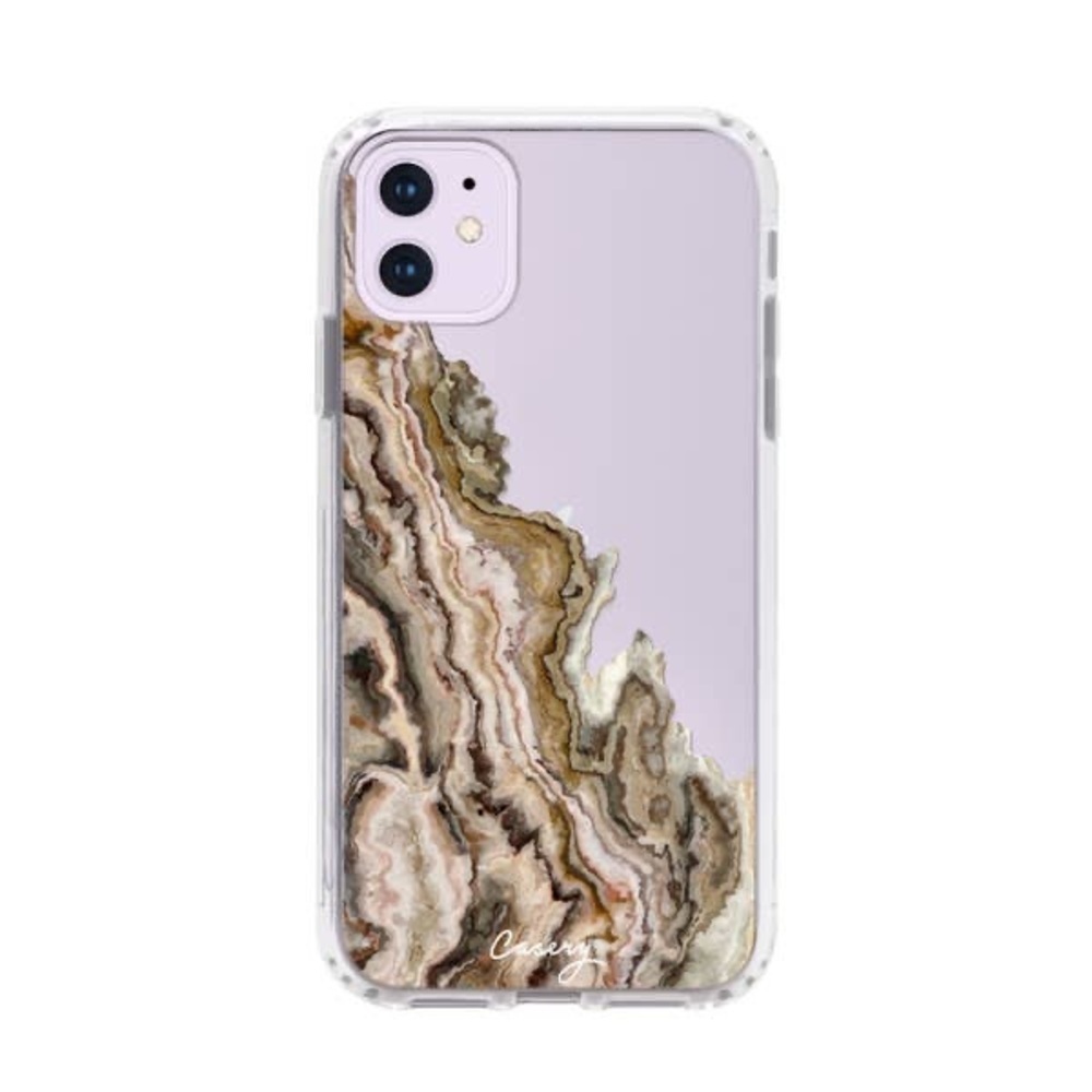 CASERY White & Hazel Agate iPhone 11 Case